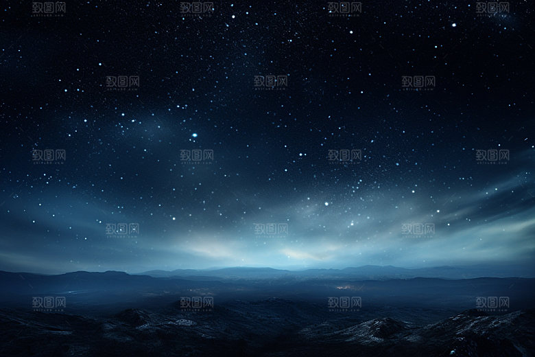 星空夜空星穹摄影图