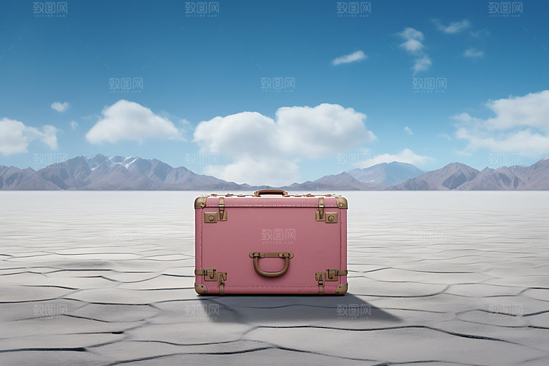 行李箱电商拖箱效果图