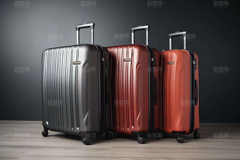 行李箱模型拖箱效果图