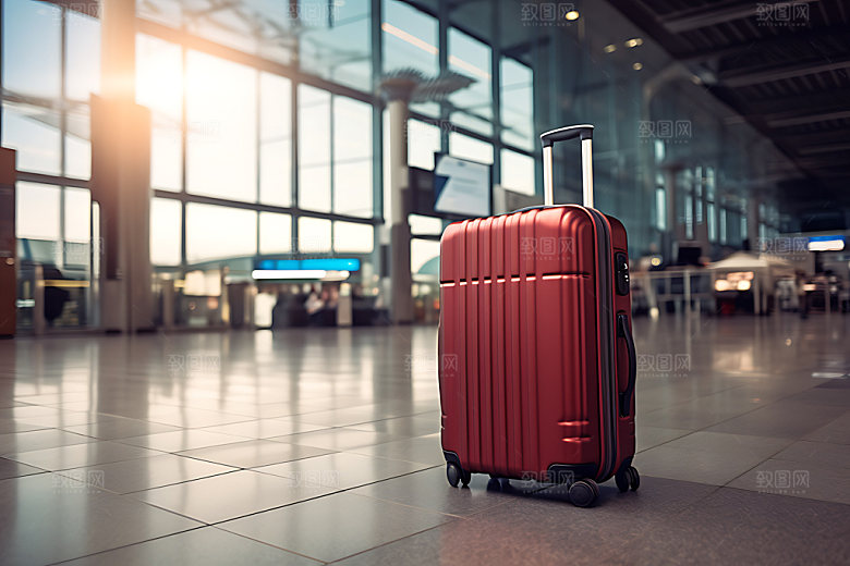 行李箱旅行箱拖箱效果图