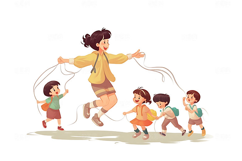 儿童兴趣班手绘夏令营插画