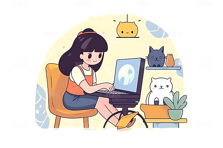 儿童兴趣班夏令营课外班插画