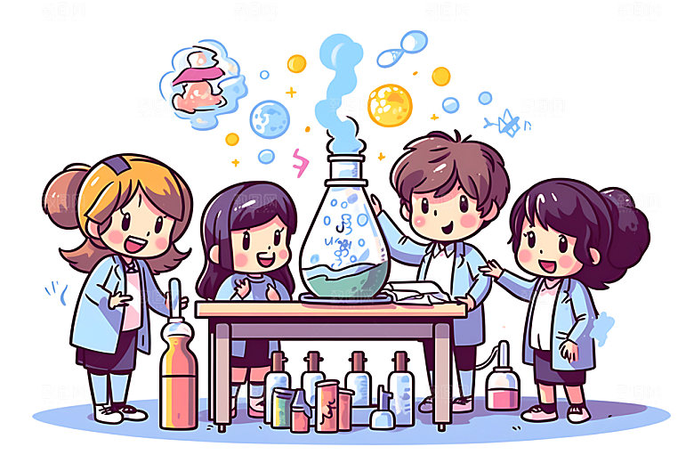 儿童兴趣班课外班学习插画