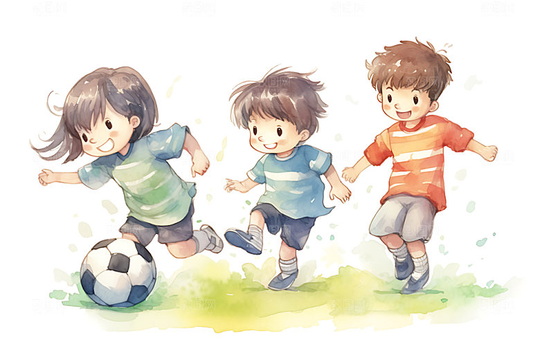 儿童兴趣班学习夏令营插画