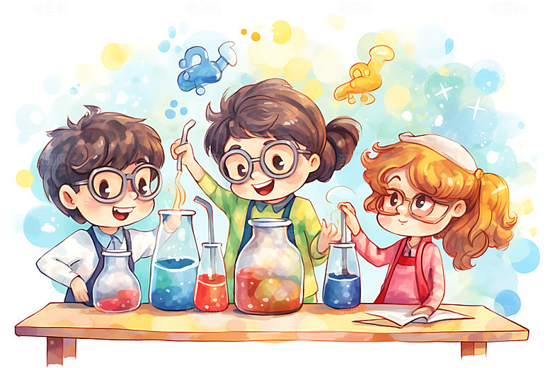 儿童兴趣班辅导班夏令营插画
