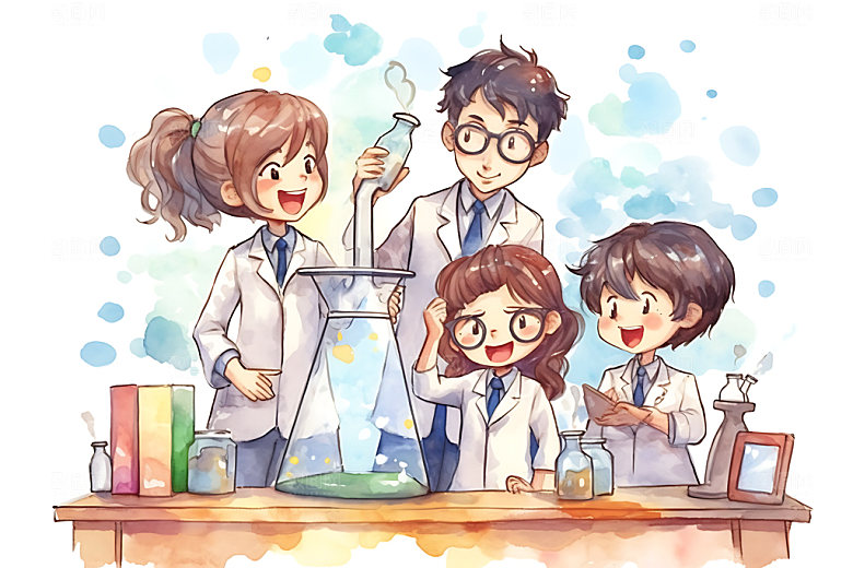 儿童兴趣班夏令营手绘插画
