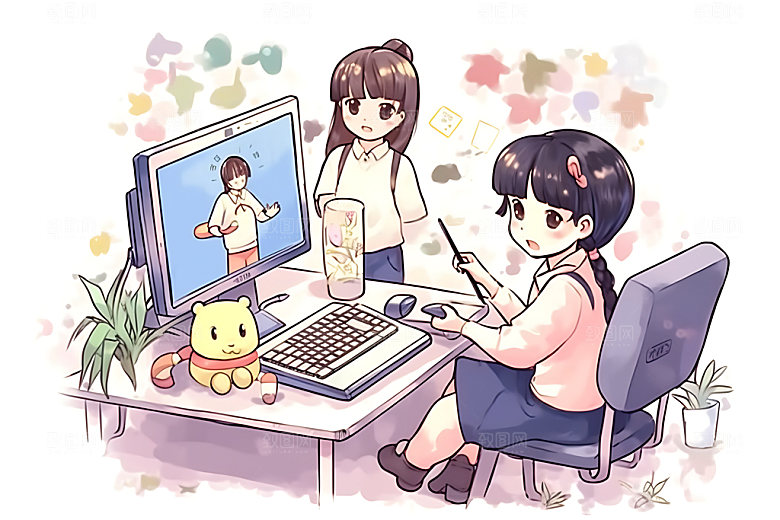 儿童兴趣班培训班艺术培训插画