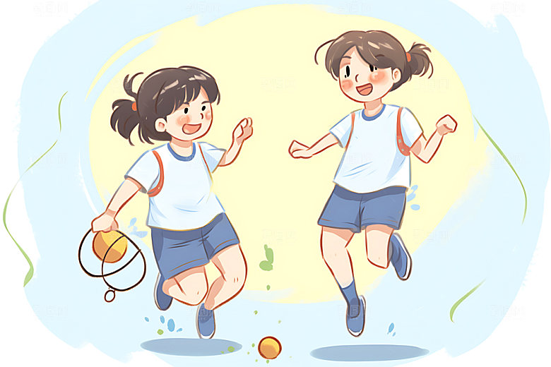 儿童兴趣班课外班学习插画