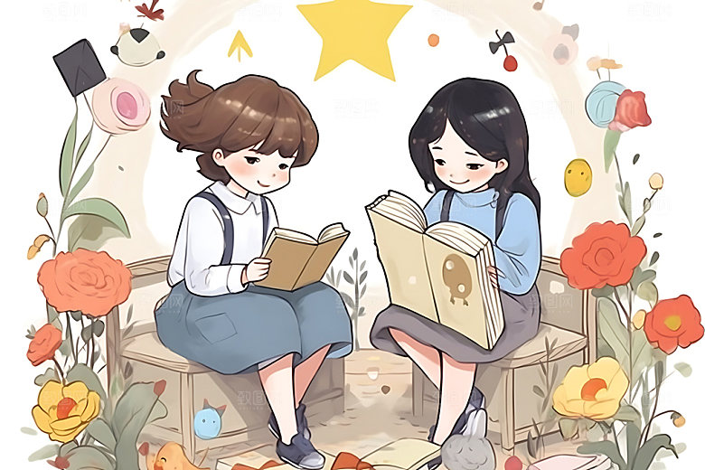 儿童兴趣班辅导班夏令营插画