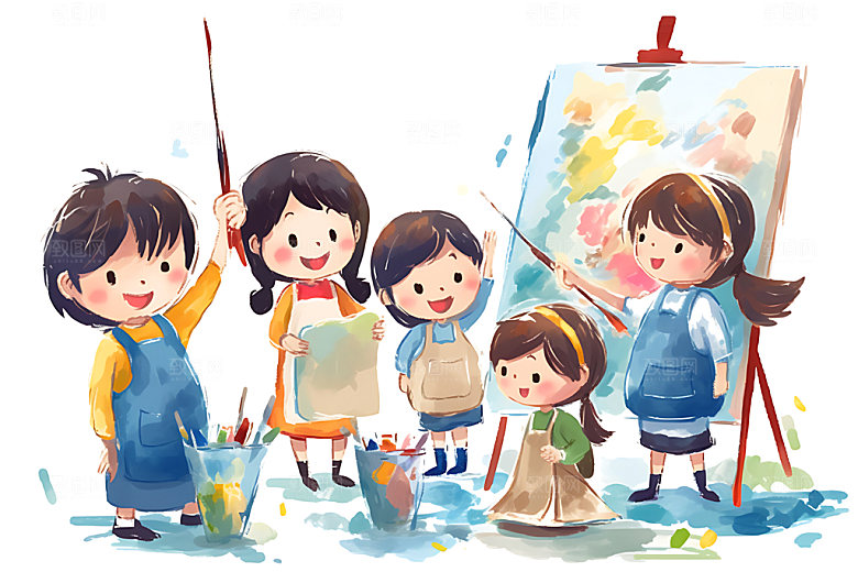 儿童兴趣班学习手绘插画
