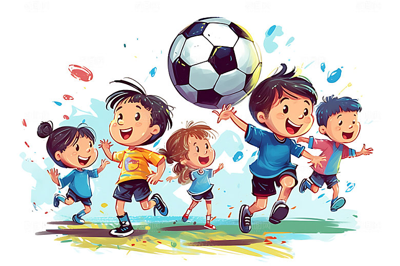 儿童兴趣班夏令营课外班插画