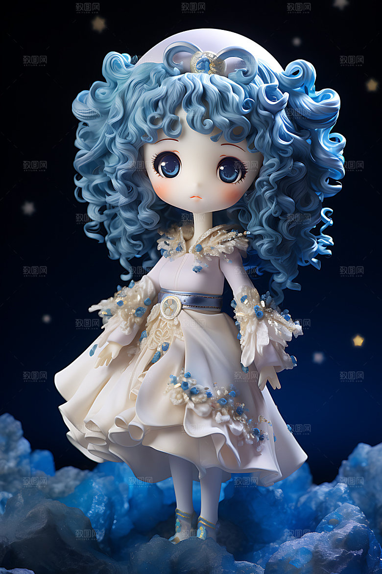 十二星座人物唯美3D模型