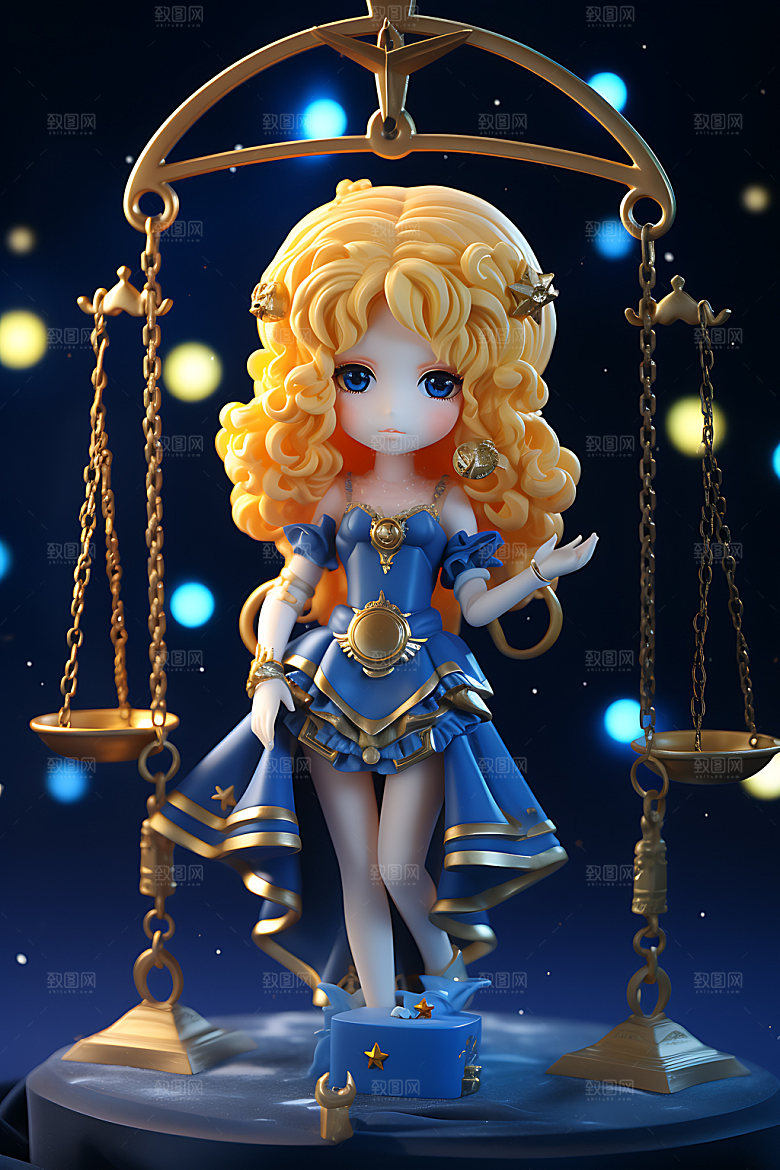 十二星座人物唯美甜美模型