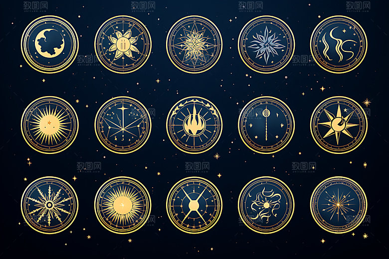 星座元素图案图标