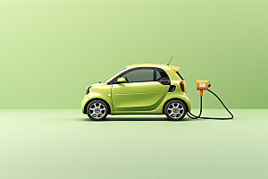 新能源汽车减排环保素材