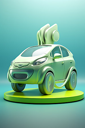 新能源汽车绿色减排素材
