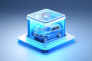新能源汽车环保清洁能源素材