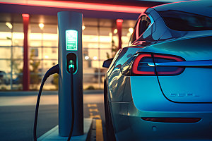 新能源汽车低碳高清摄影图