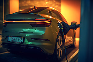 新能源汽车节能汽车低碳摄影图