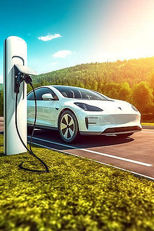 新能源汽车节能汽车低碳摄影图