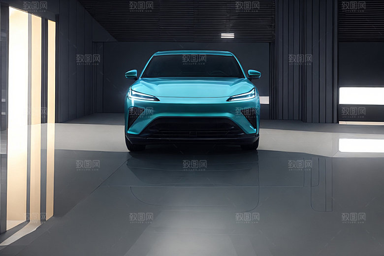 新能源汽车清洁能源3D模型