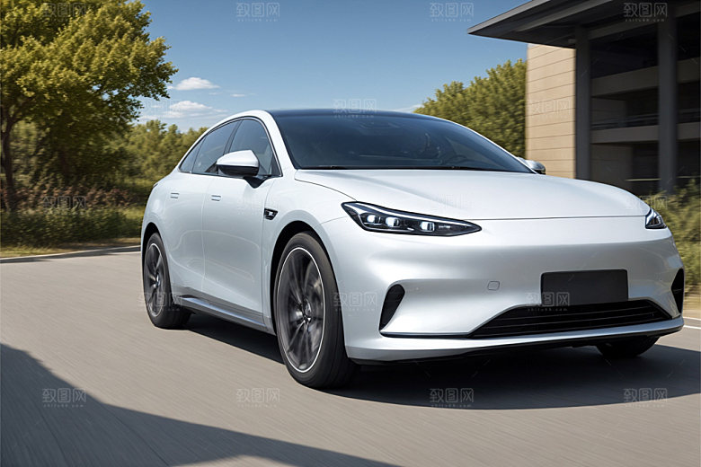 新能源汽车3D环保模型