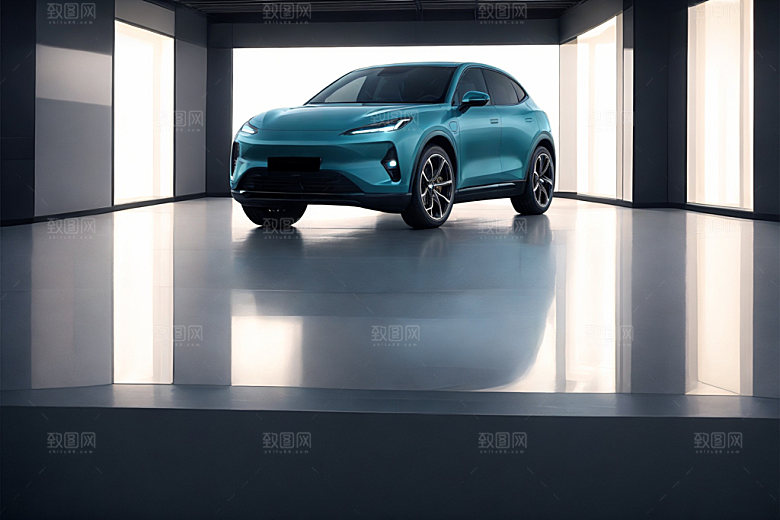 新能源汽车3D环保模型