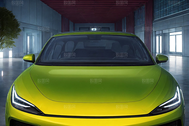 新能源汽车电车交通工具模型