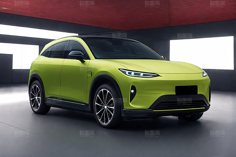 新能源汽车3D环保模型
