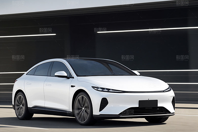 新能源汽车3D环保模型