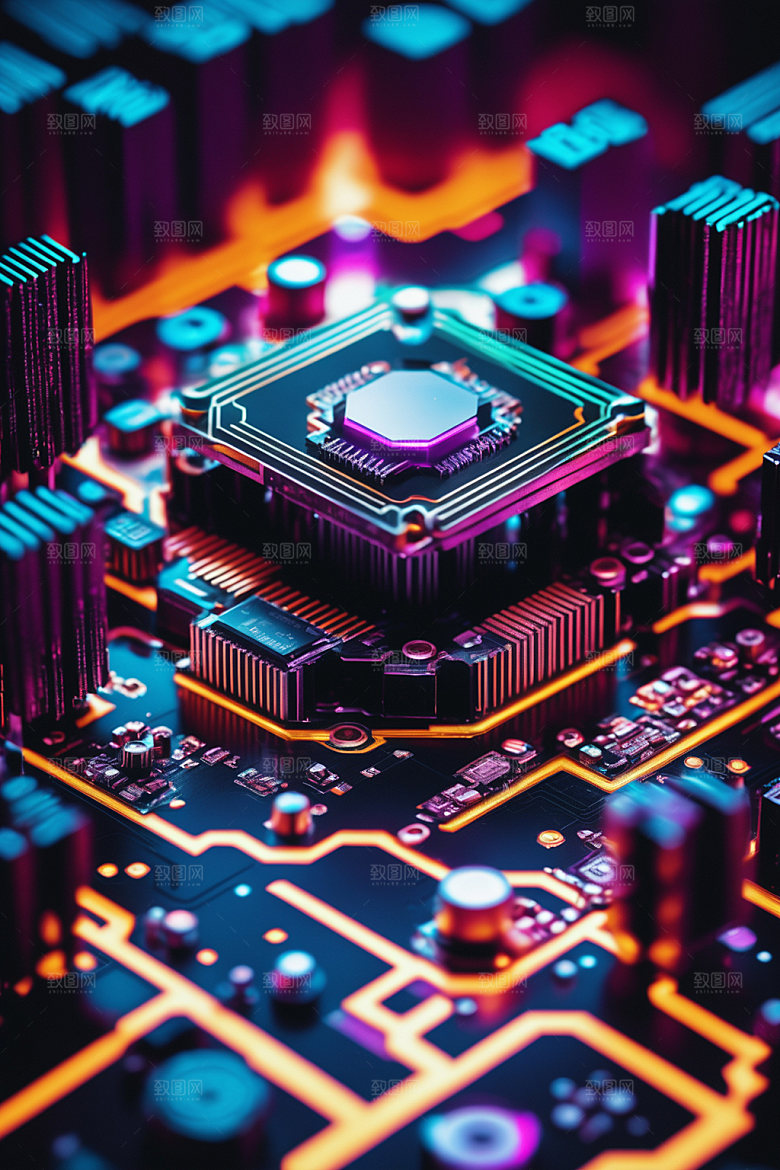 芯片电子3D模型