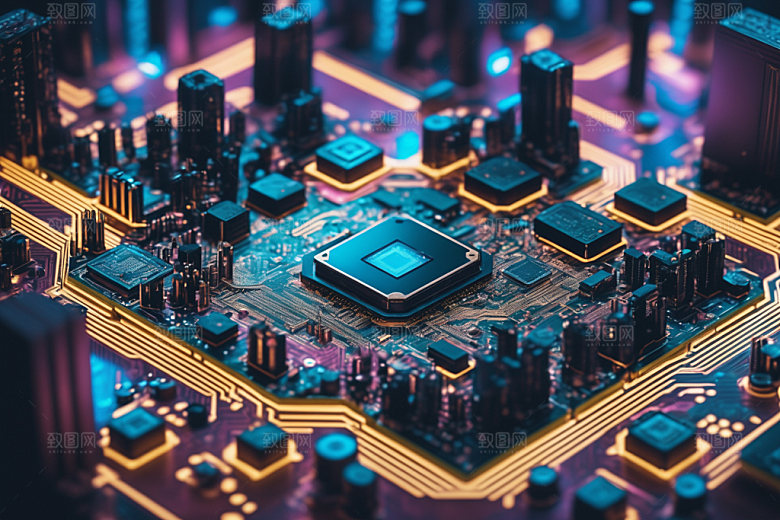 芯片3D电路板模型