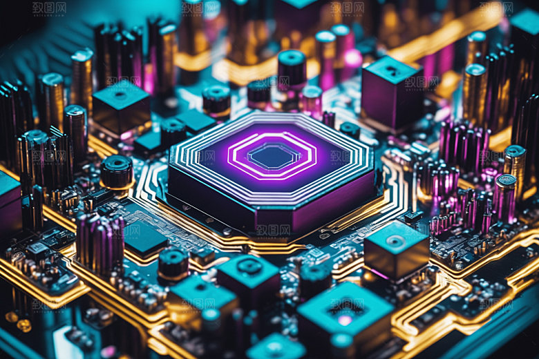 芯片3D渲染模型