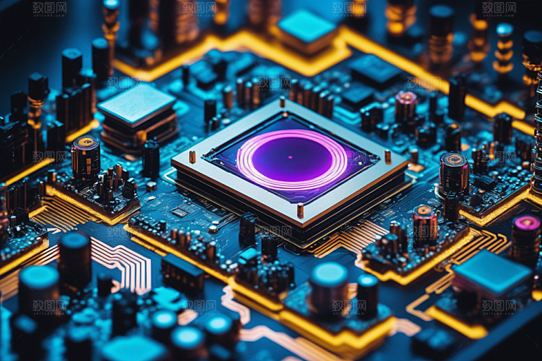 芯片3D科技模型