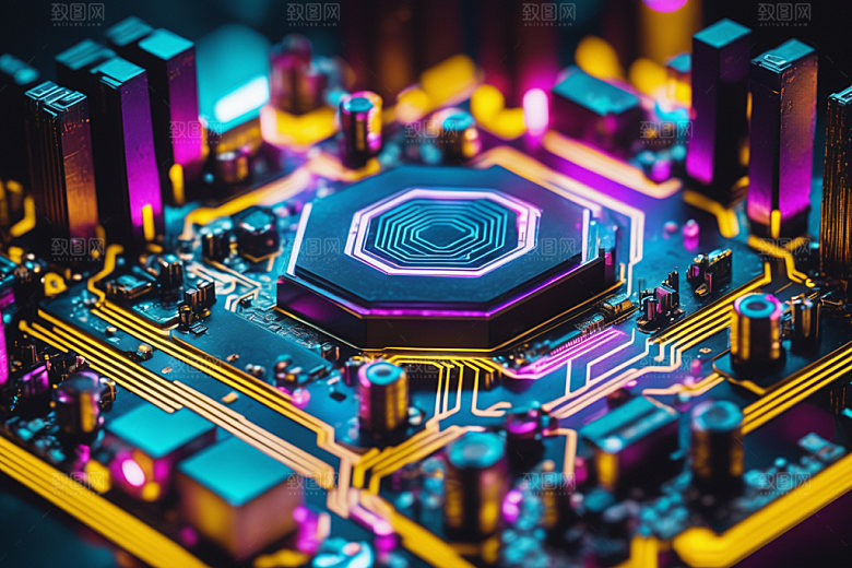芯片电子3D模型
