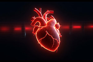 光效心脏科技心脏医疗创意元素
