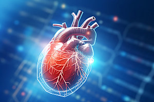 光效心脏心跳科技心脏创意元素