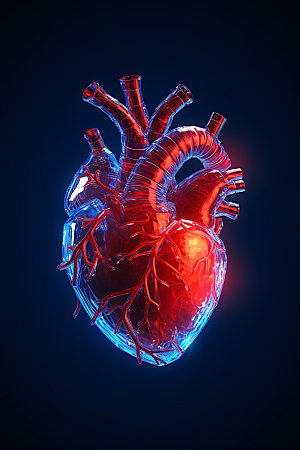 光效心脏医疗信息心跳创意元素