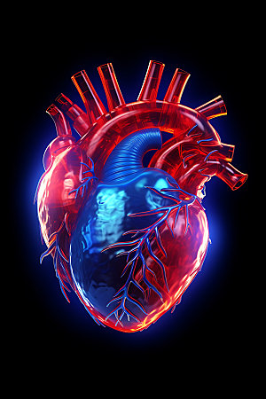 光效心脏科技心脏技术创意元素