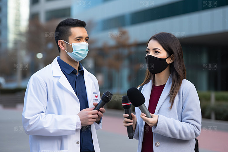 新闻媒体发布会记者矢量图