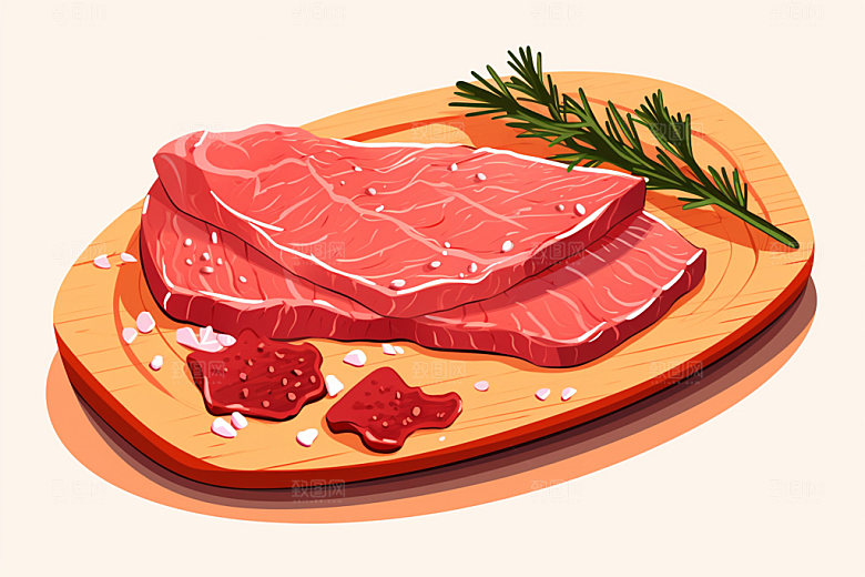 新鲜肉类食品生鲜烤鸡矢量素材