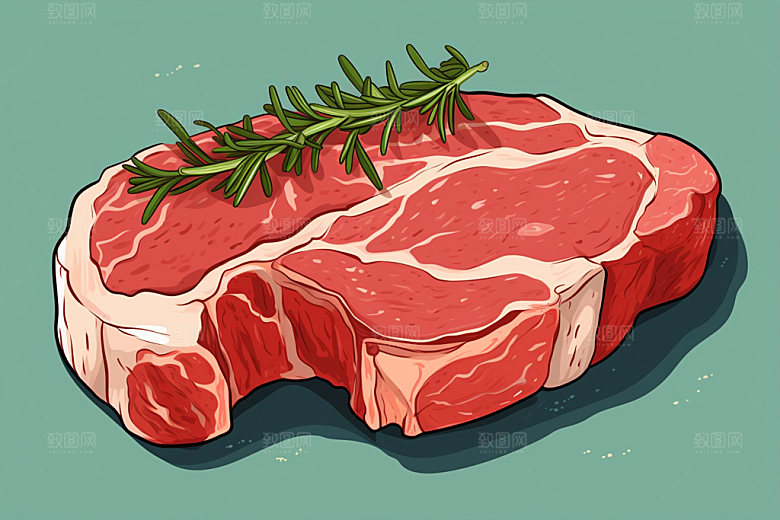新鲜肉类烤鸡食品生鲜矢量素材