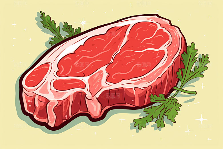 新鲜肉类烤鸡食品生鲜矢量素材
