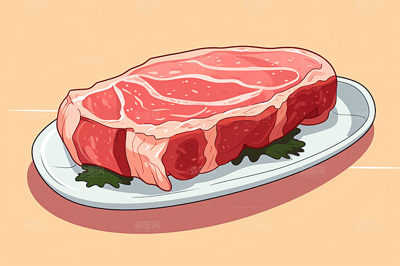 新鲜肉类烤鸡食品生鲜矢量素材