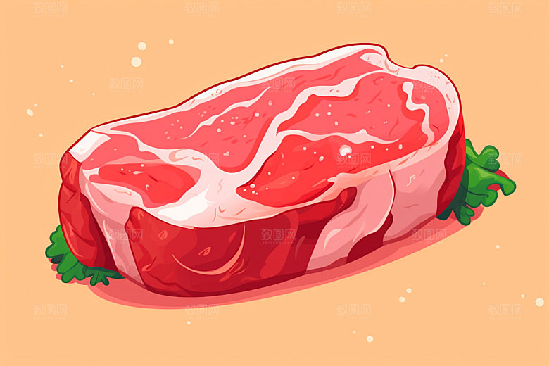 新鲜肉类烤鸡食品生鲜矢量素材