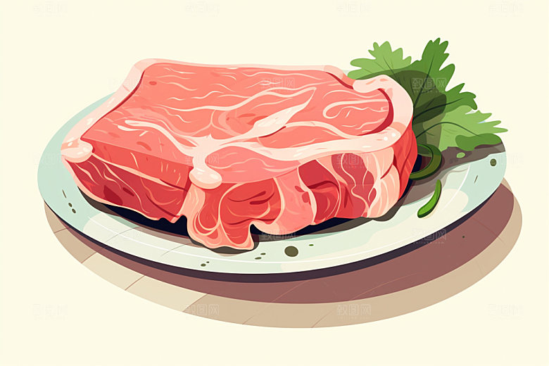 新鲜肉类食品生鲜烤鸡矢量素材
