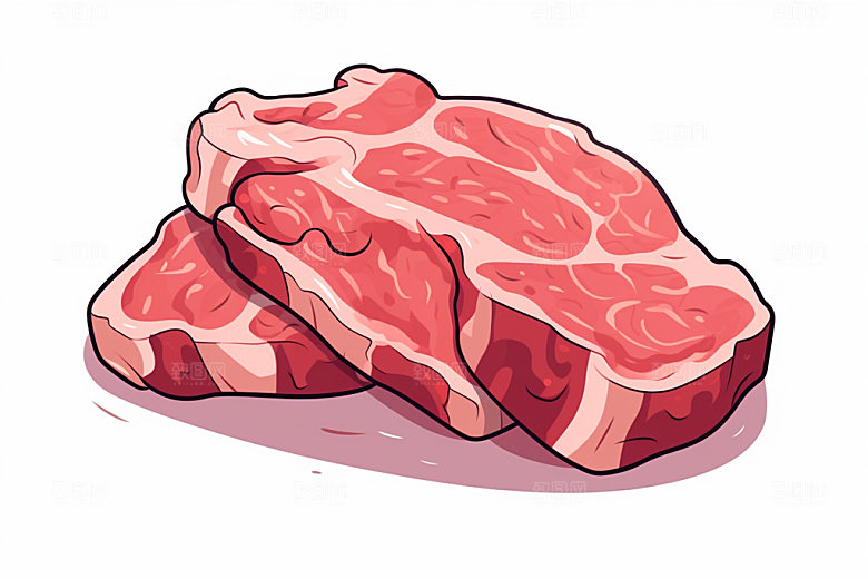 新鲜肉类写实风烤鸡矢量素材