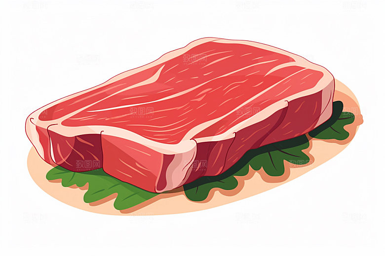 新鲜肉类写实风烤鸡矢量素材