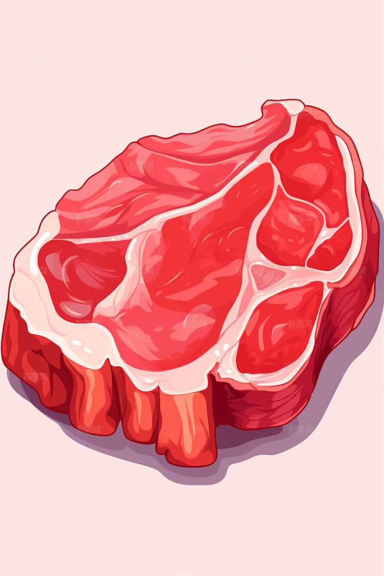 新鲜肉类烤鸡食品生鲜矢量素材