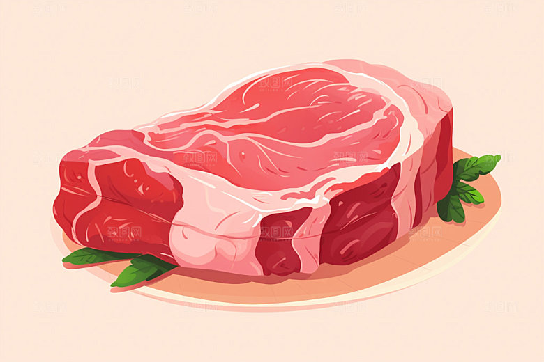 新鲜肉类食品生鲜烤鸡矢量素材